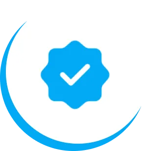 Here's an alt tag for the image: `Verified account badge`